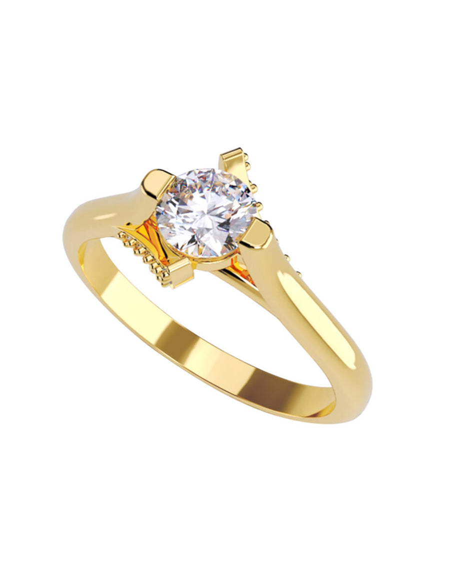 ANILLO DE ORO CON CIRCONIA