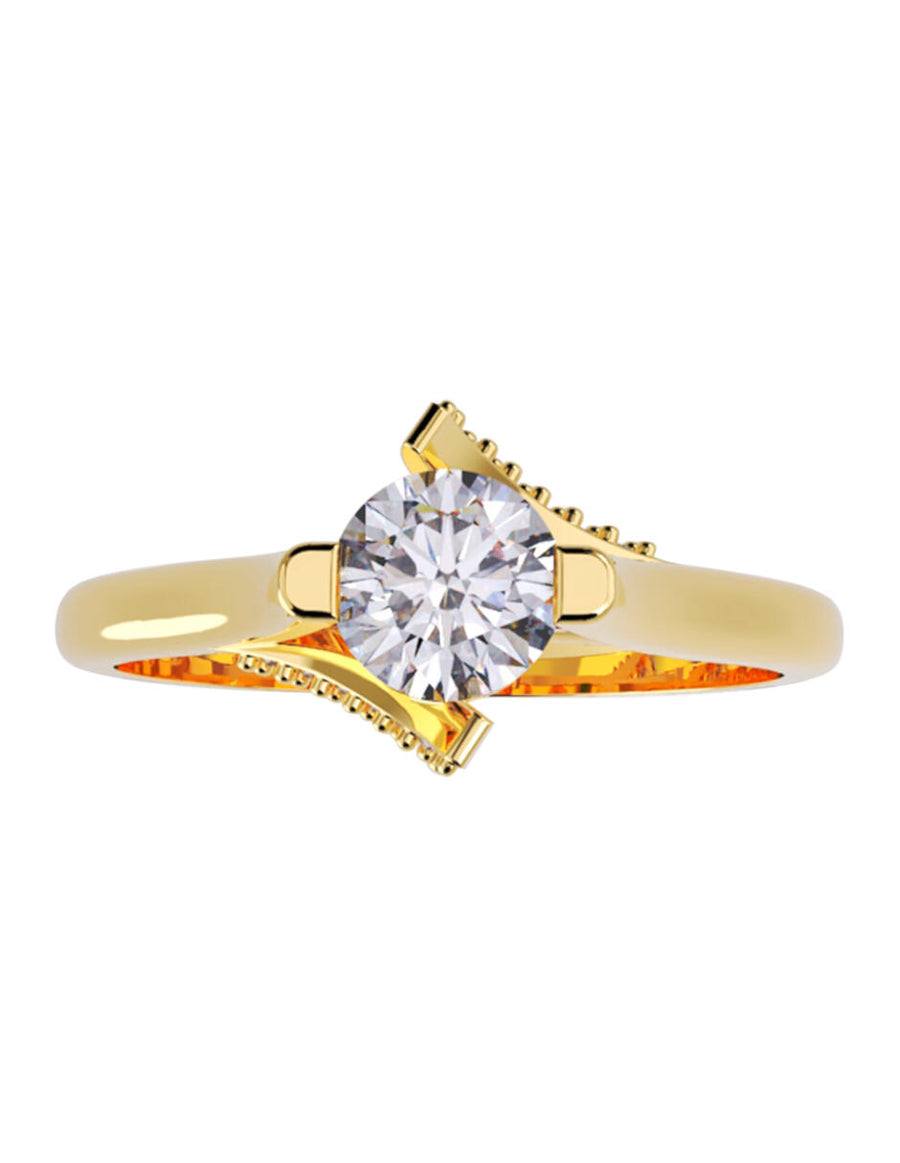 ANILLO DE ORO CON CIRCONIA