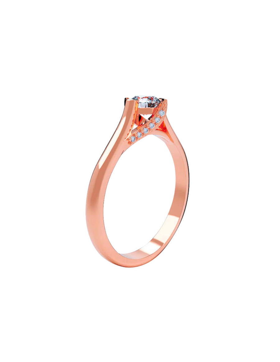 ANILLO DE ORO CON CIRCONIA