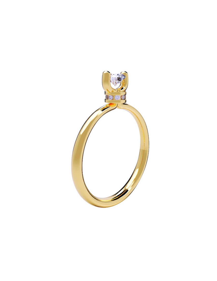 ANILLO DE ORO CON CIRCONIA