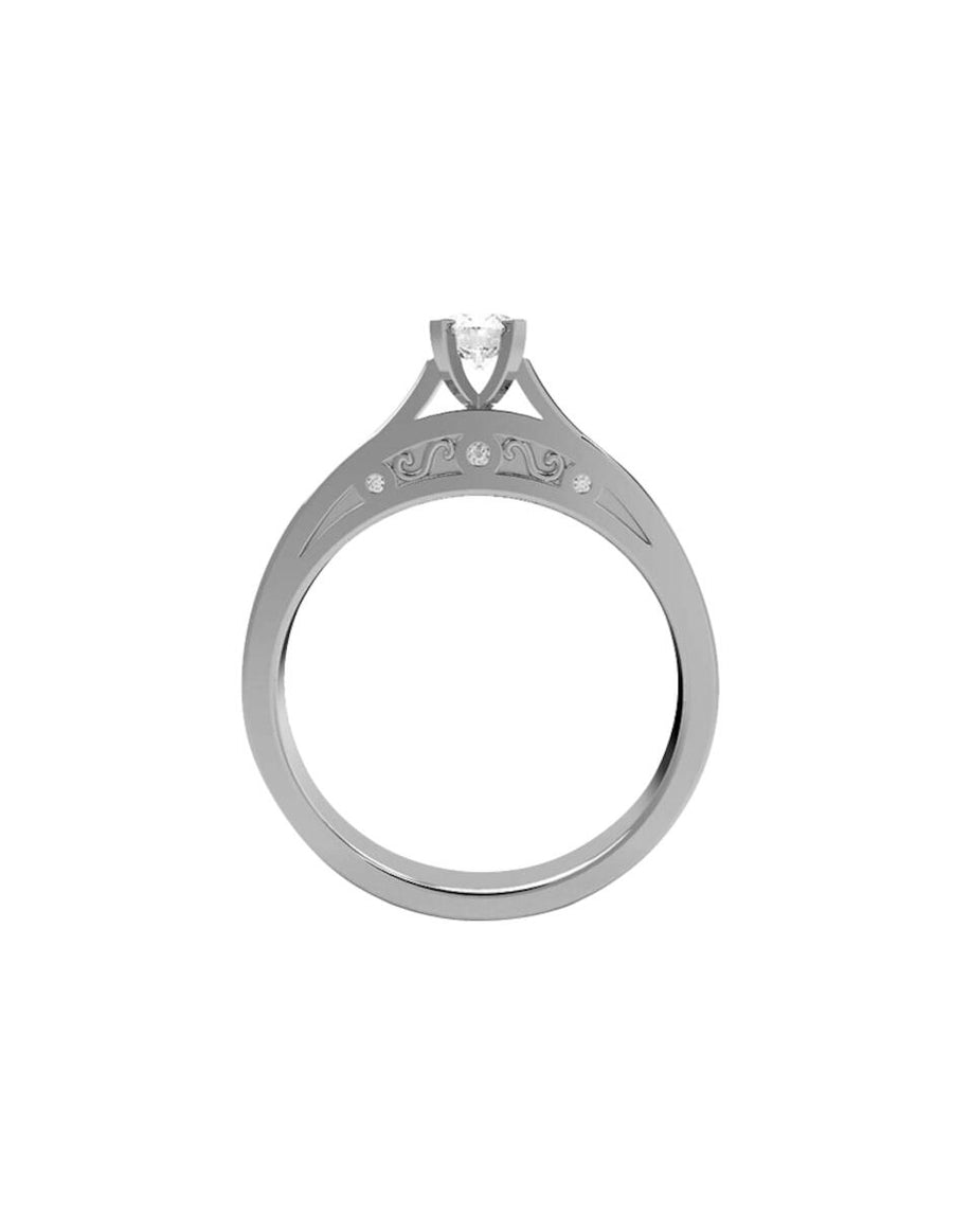 ANILLO DE ORO CON CIRCONIA