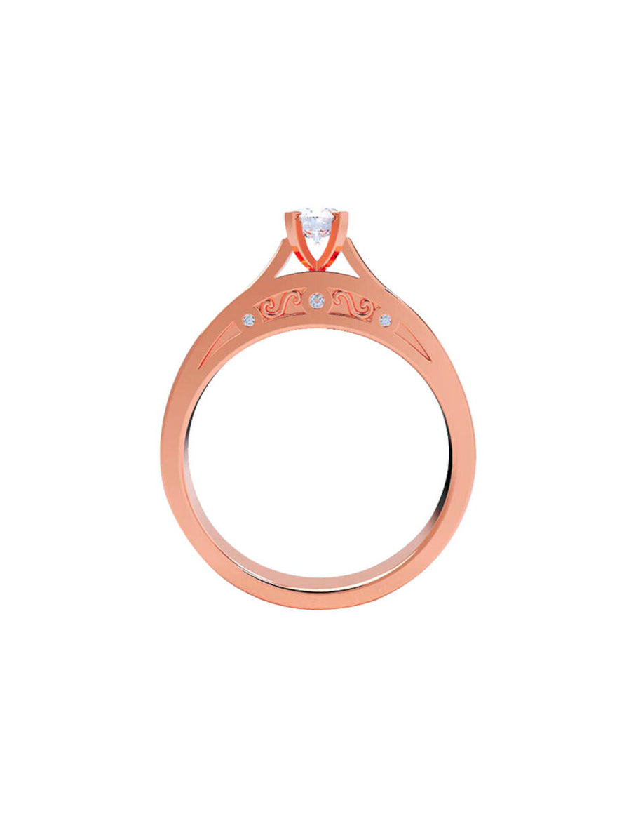 ANILLO DE ORO CON CIRCONIA