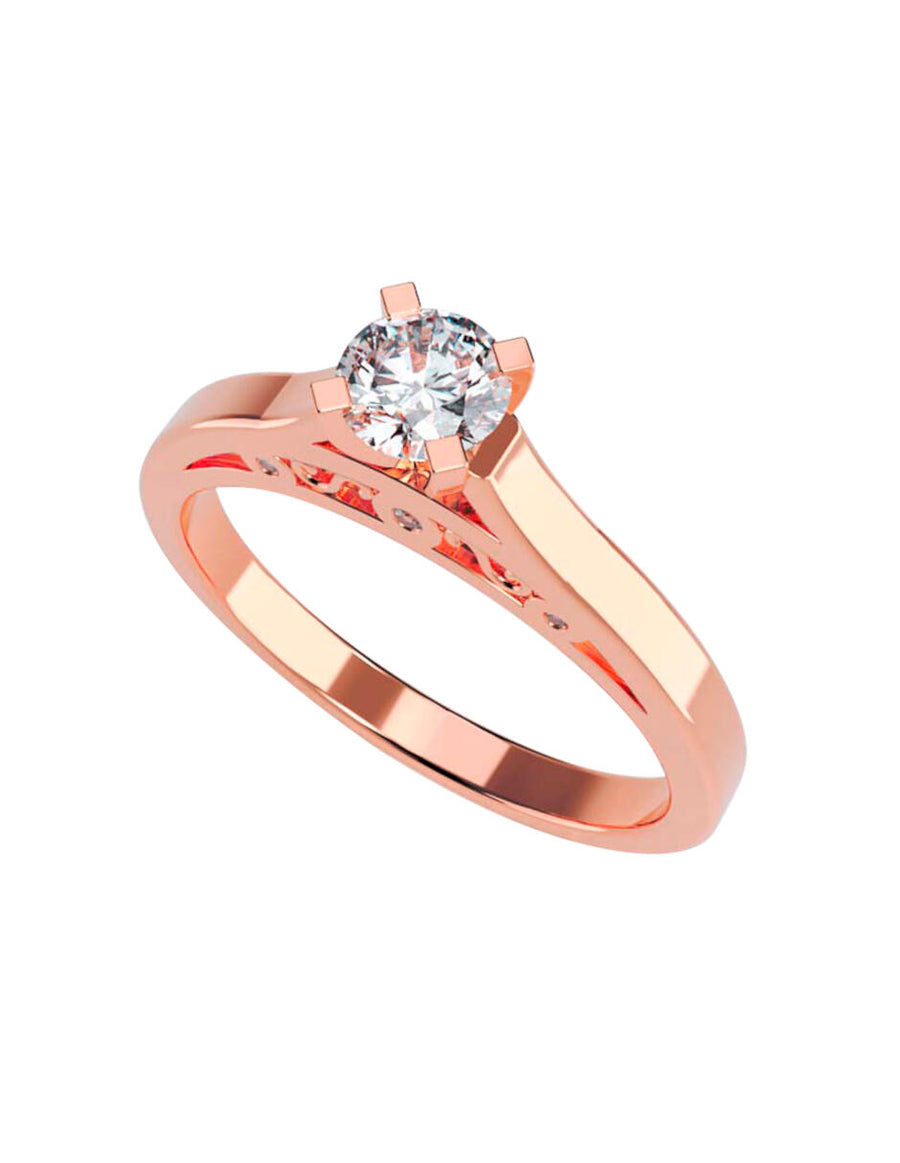 ANILLO DE ORO CON CIRCONIA