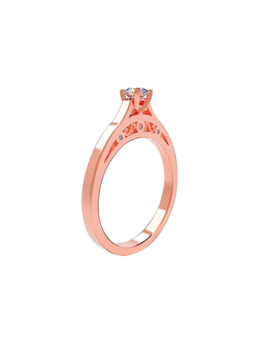 ANILLO DE ORO CON CIRCONIA