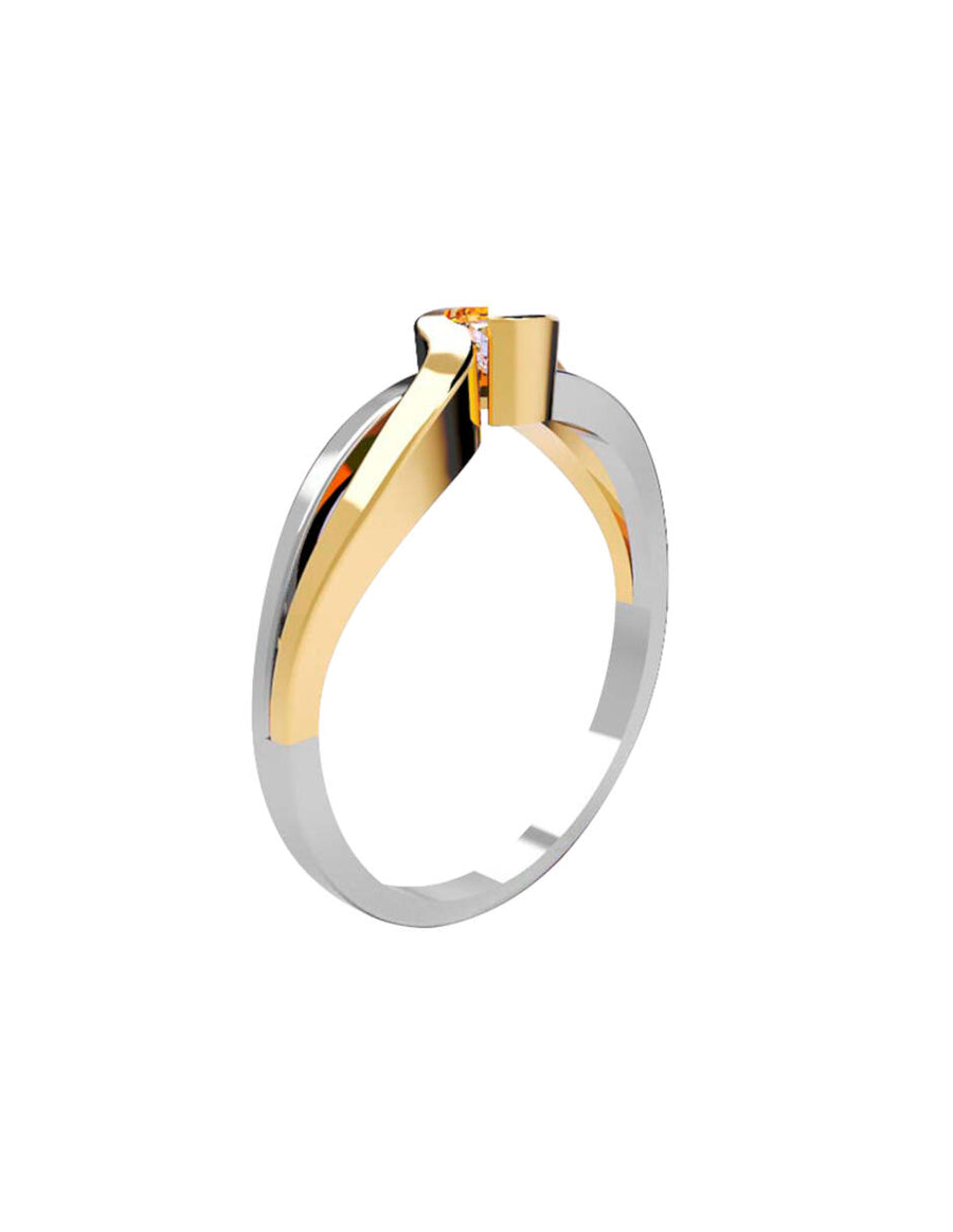 ANILLO DE ORO CON CIRCONIA