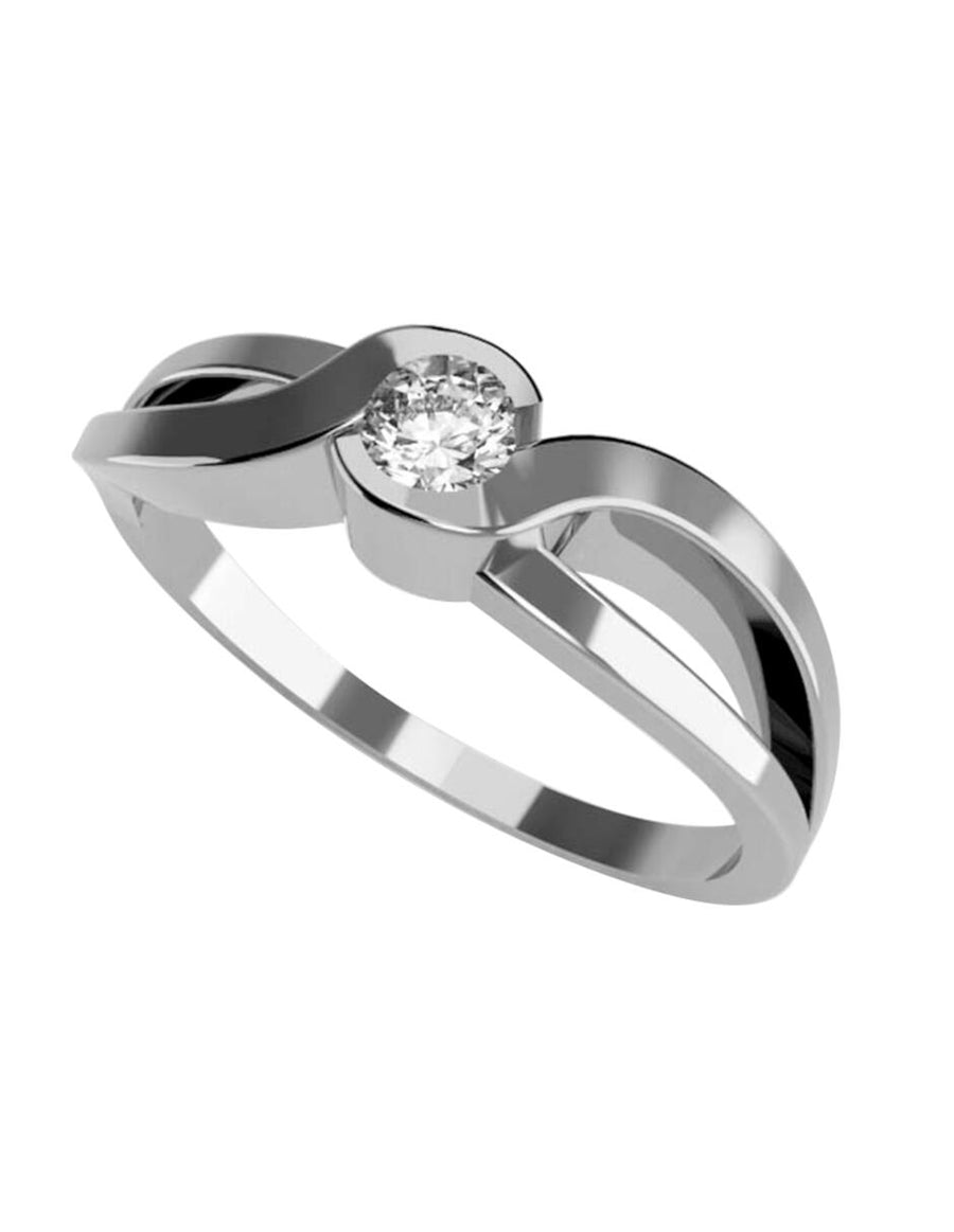 ANILLO DE ORO CON CIRCONIA