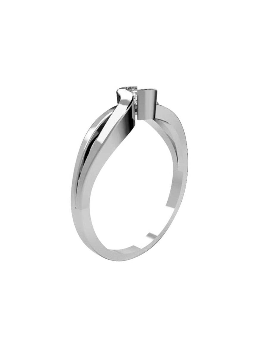 ANILLO DE ORO CON CIRCONIA
