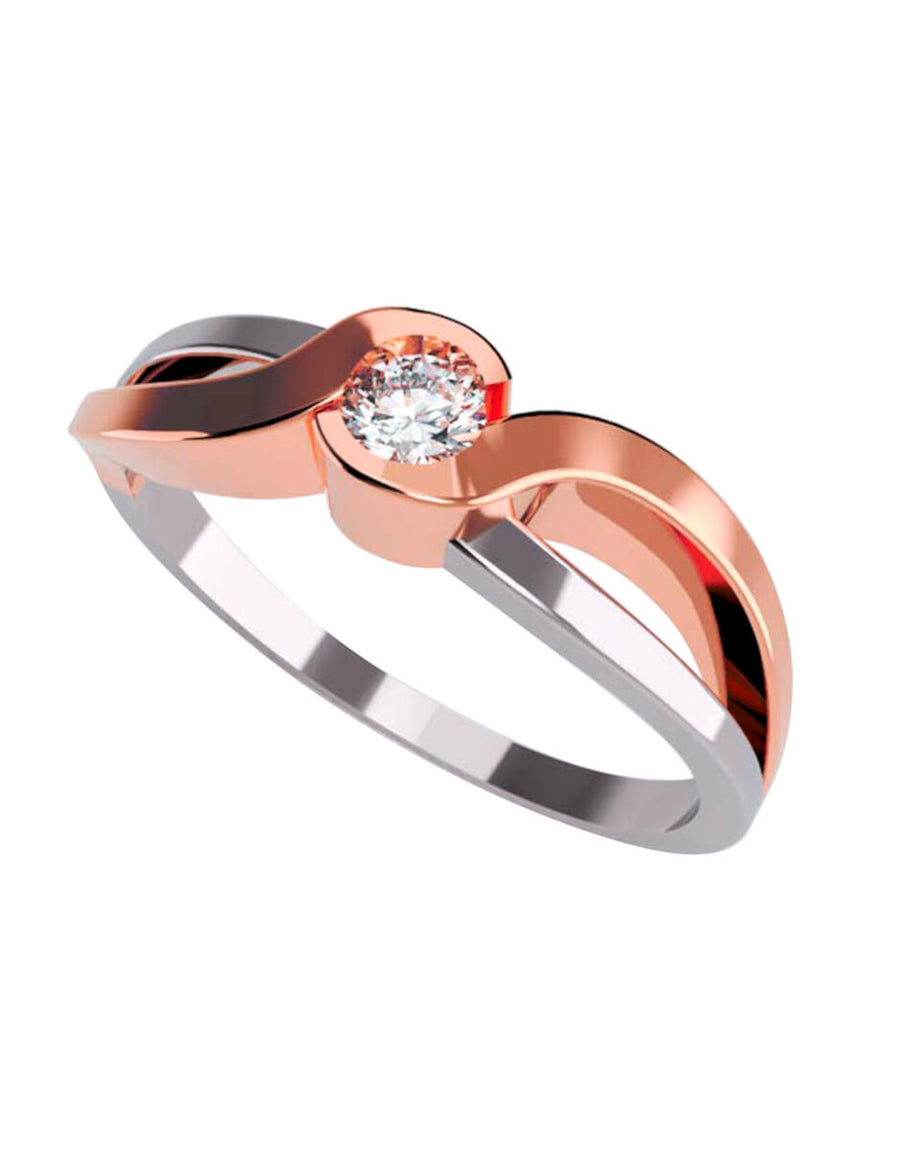 ANILLO DE ORO CON CIRCONIA