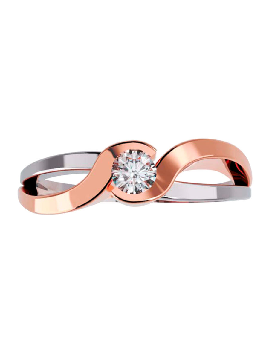 ANILLO DE ORO CON CIRCONIA