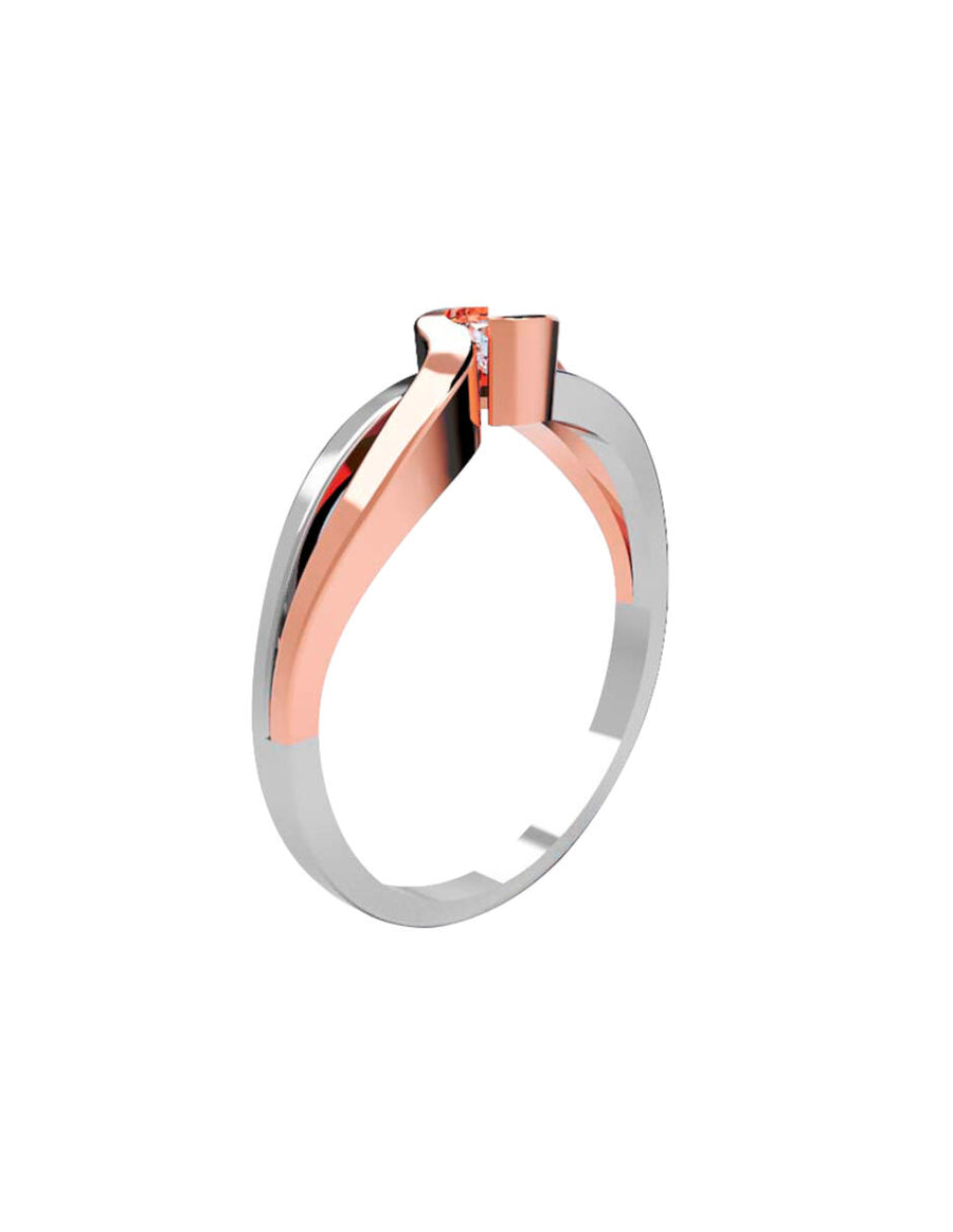 ANILLO DE ORO CON CIRCONIA