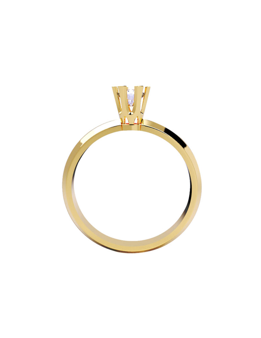 ANILLO DE ORO CON CIRCONIA