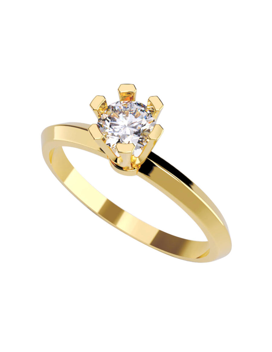 ANILLO DE ORO CON CIRCONIA