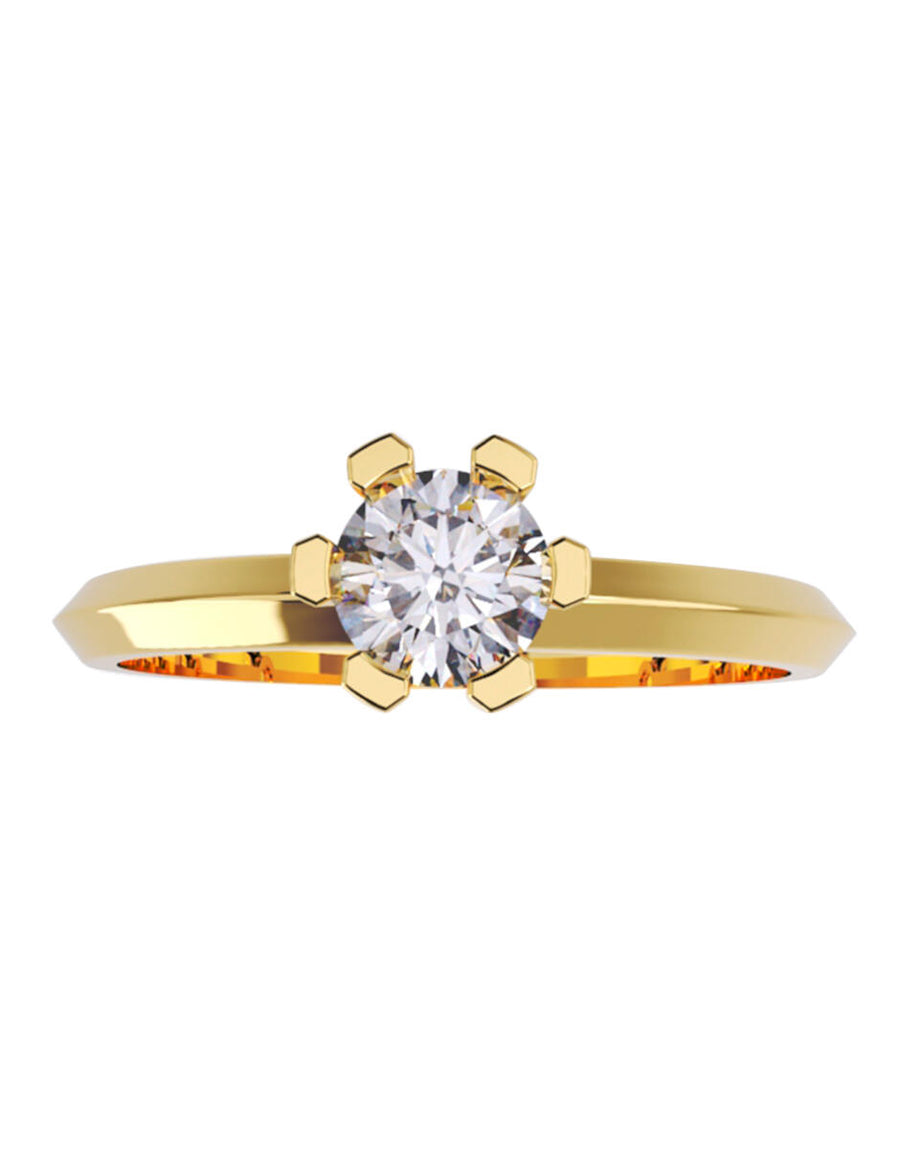 ANILLO DE ORO CON CIRCONIA