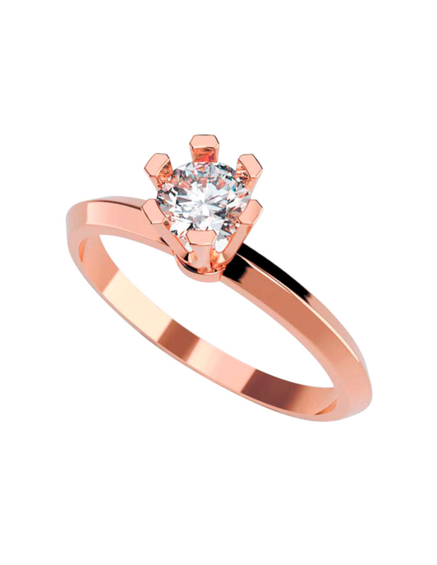 ANILLO DE ORO CON CIRCONIA
