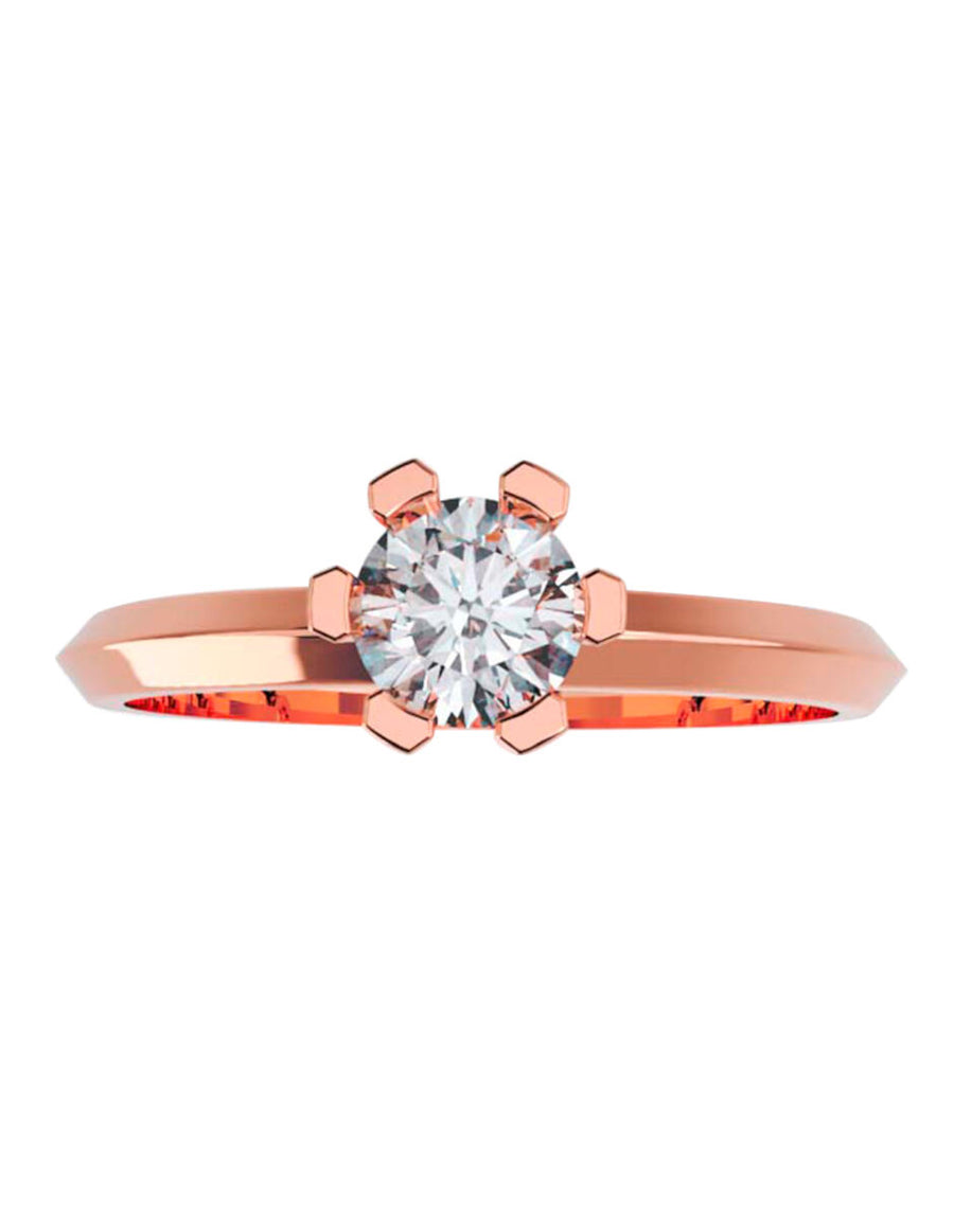 ANILLO DE ORO CON CIRCONIA