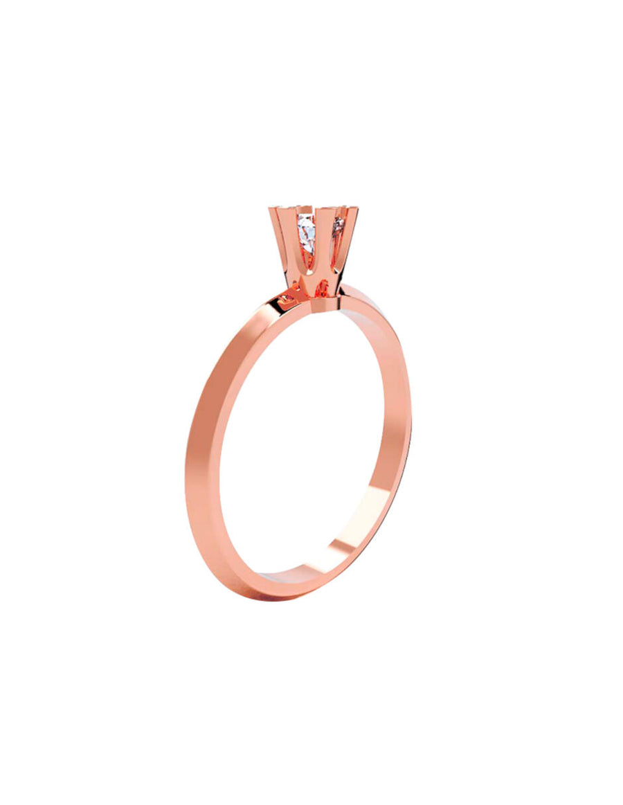 ANILLO DE ORO CON CIRCONIA
