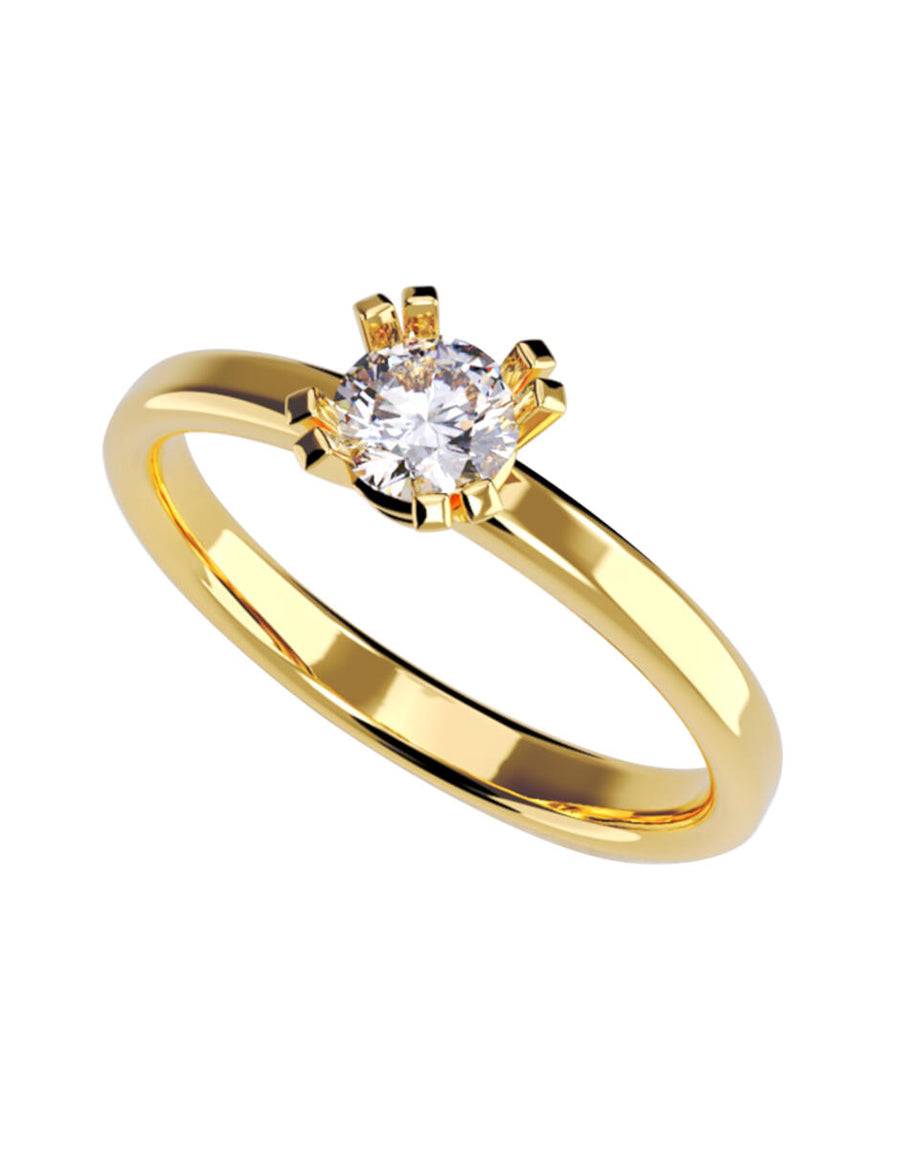 ANILLO DE ORO CON CIRCONIA