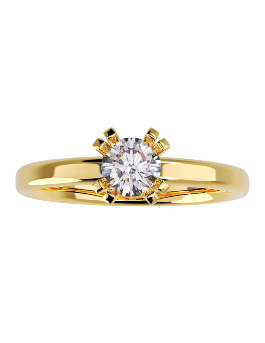 ANILLO DE ORO CON CIRCONIA