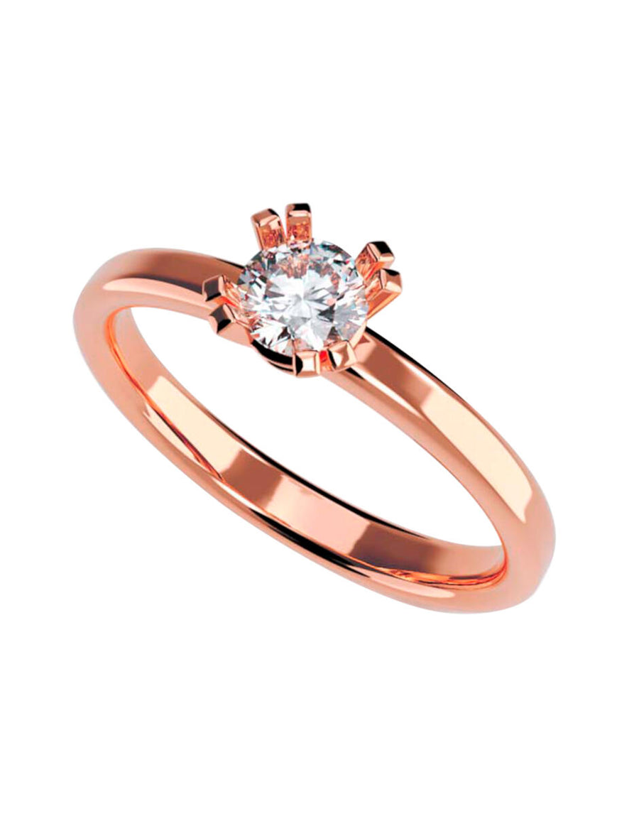 ANILLO DE ORO CON CIRCONIA