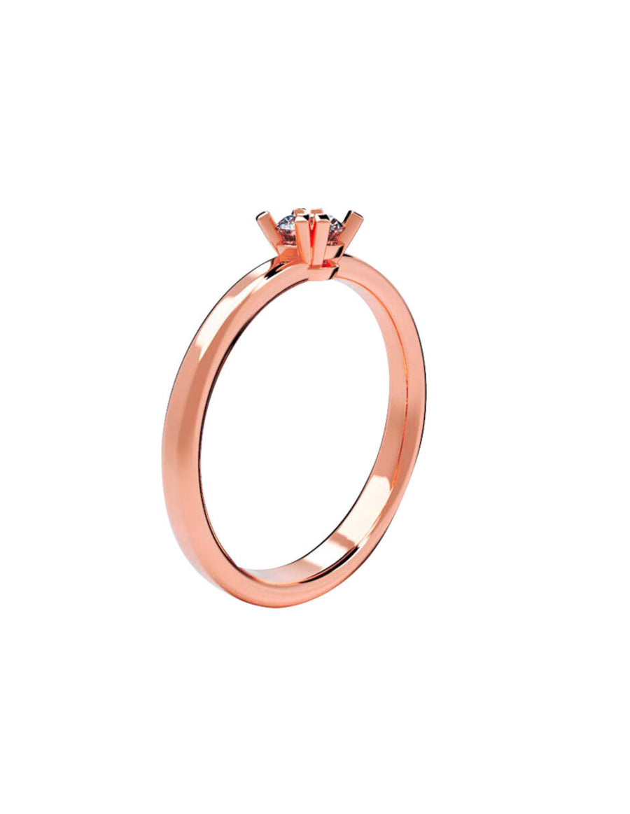 ANILLO DE ORO CON CIRCONIA