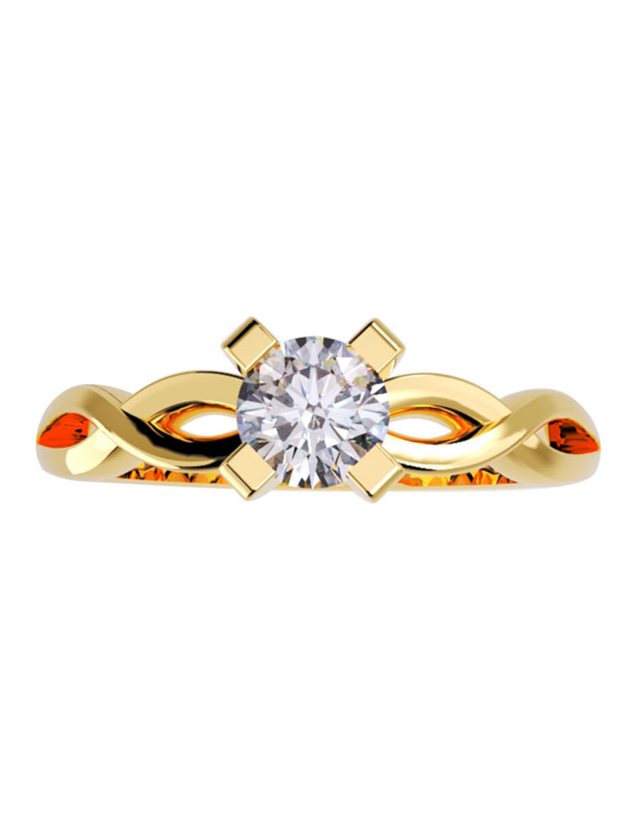ANILLO DE ORO CON CIRCONIA