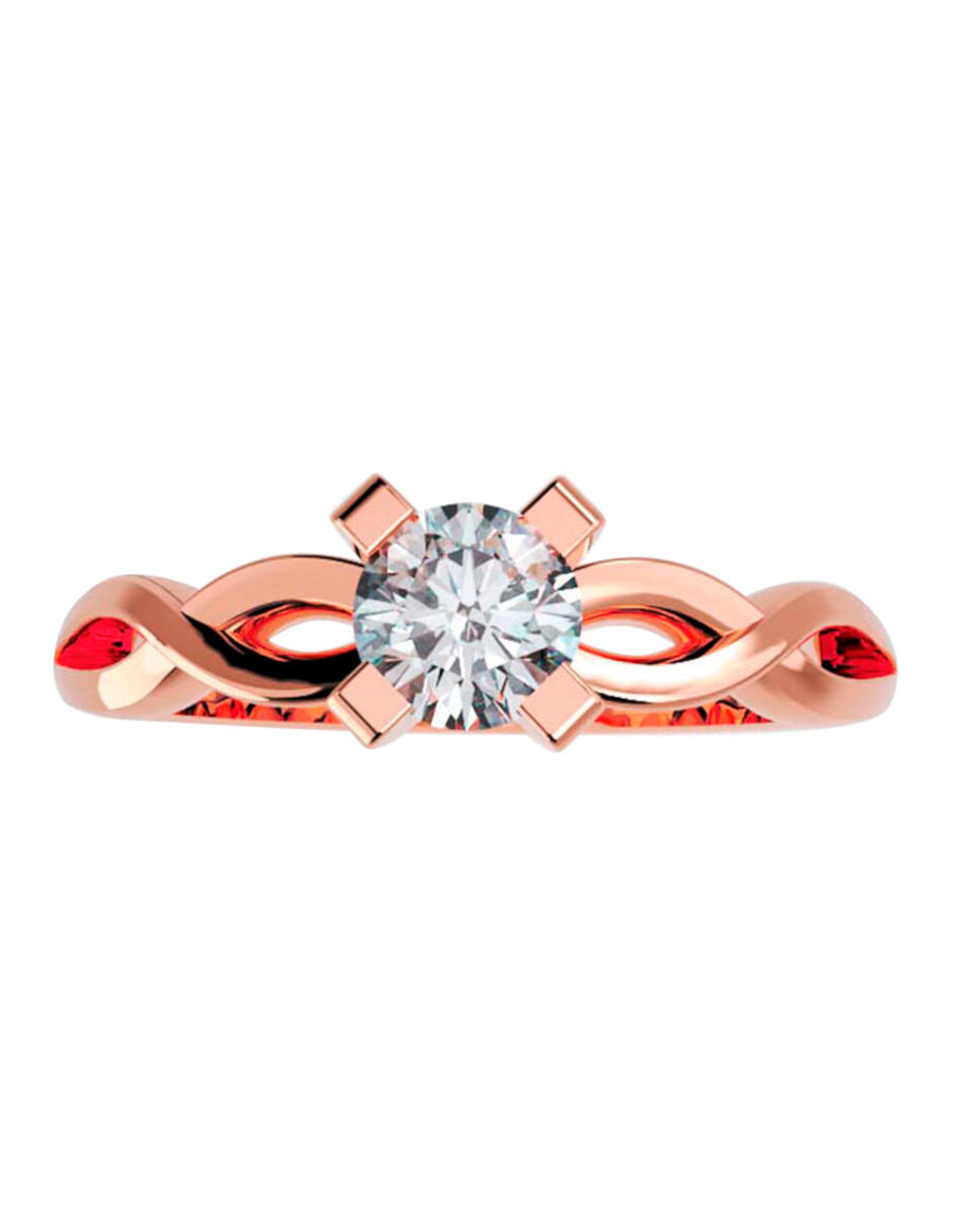 ANILLO DE ORO CON CIRCONIA