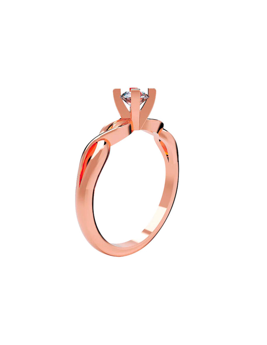 ANILLO DE ORO CON CIRCONIA