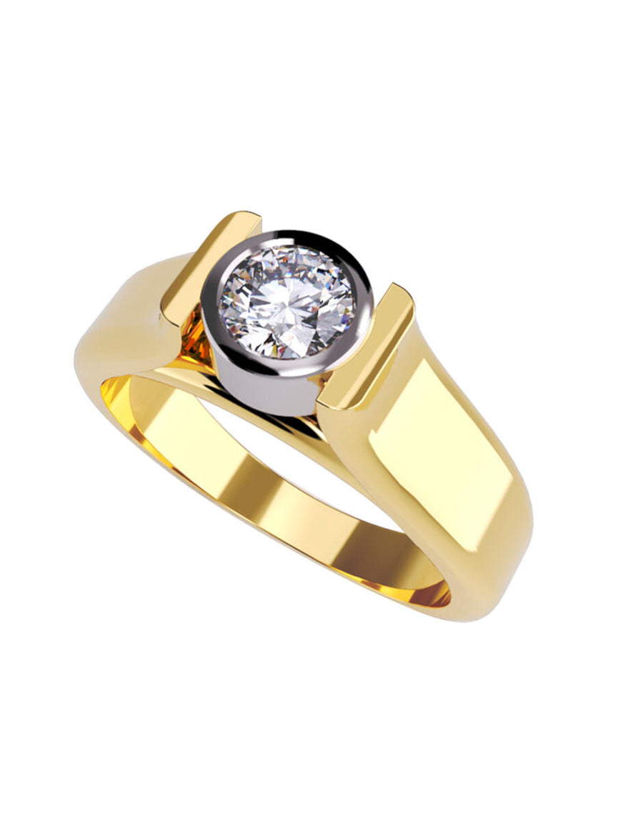 ANILLO DE ORO CON CIRCONIA