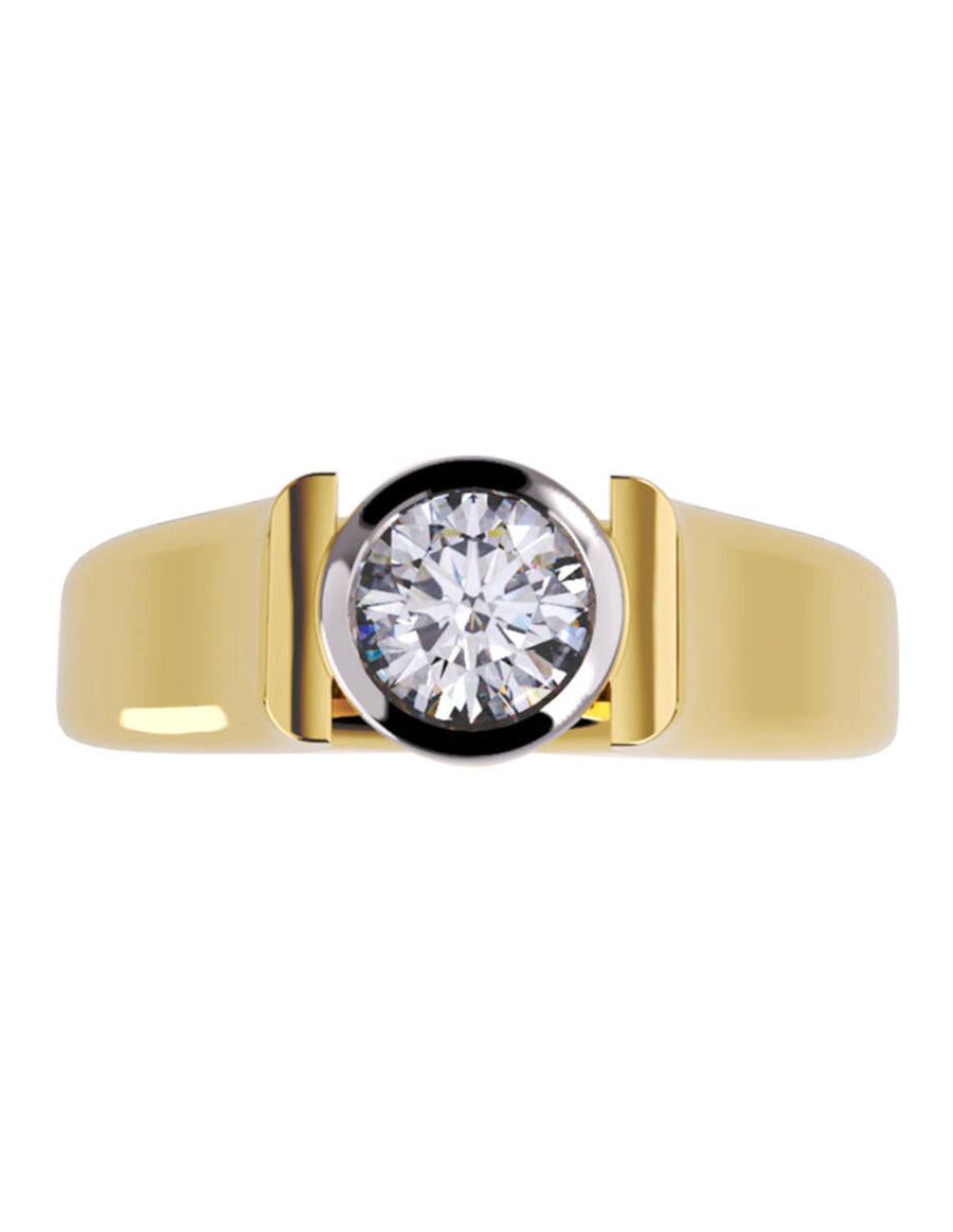ANILLO DE ORO CON CIRCONIA