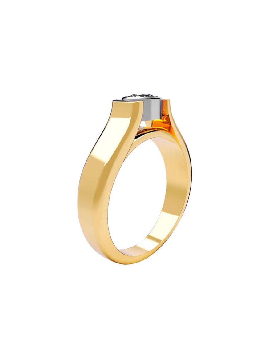 ANILLO DE ORO CON CIRCONIA