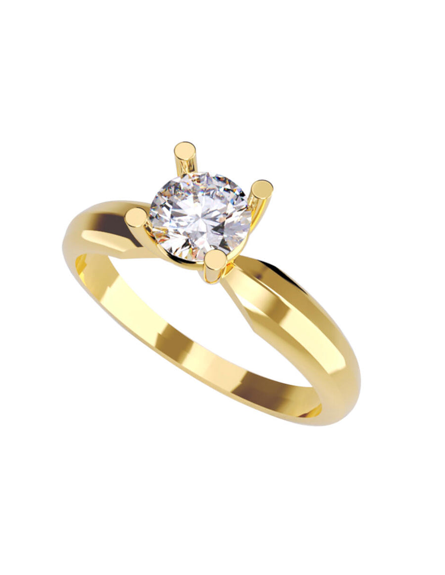 ANILLO DE ORO CON CIRCONIA