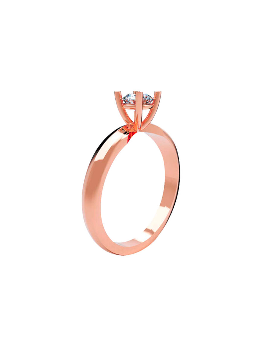 ANILLO DE ORO CON CIRCONIA