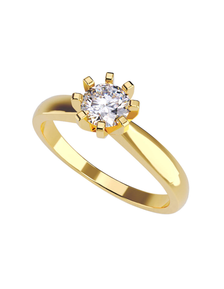 ANILLO DE ORO CON CIRCONIA