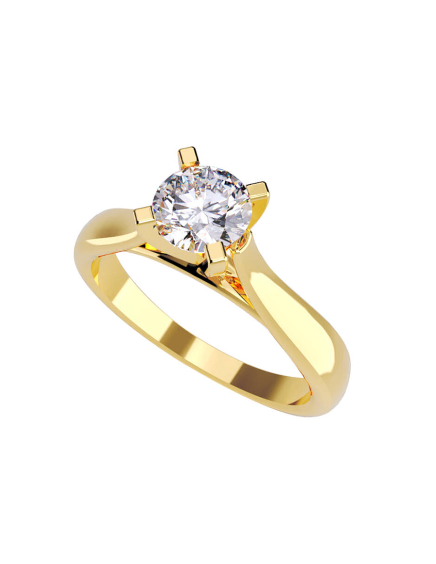 ANILLO DE ORO CON CIRCONIA