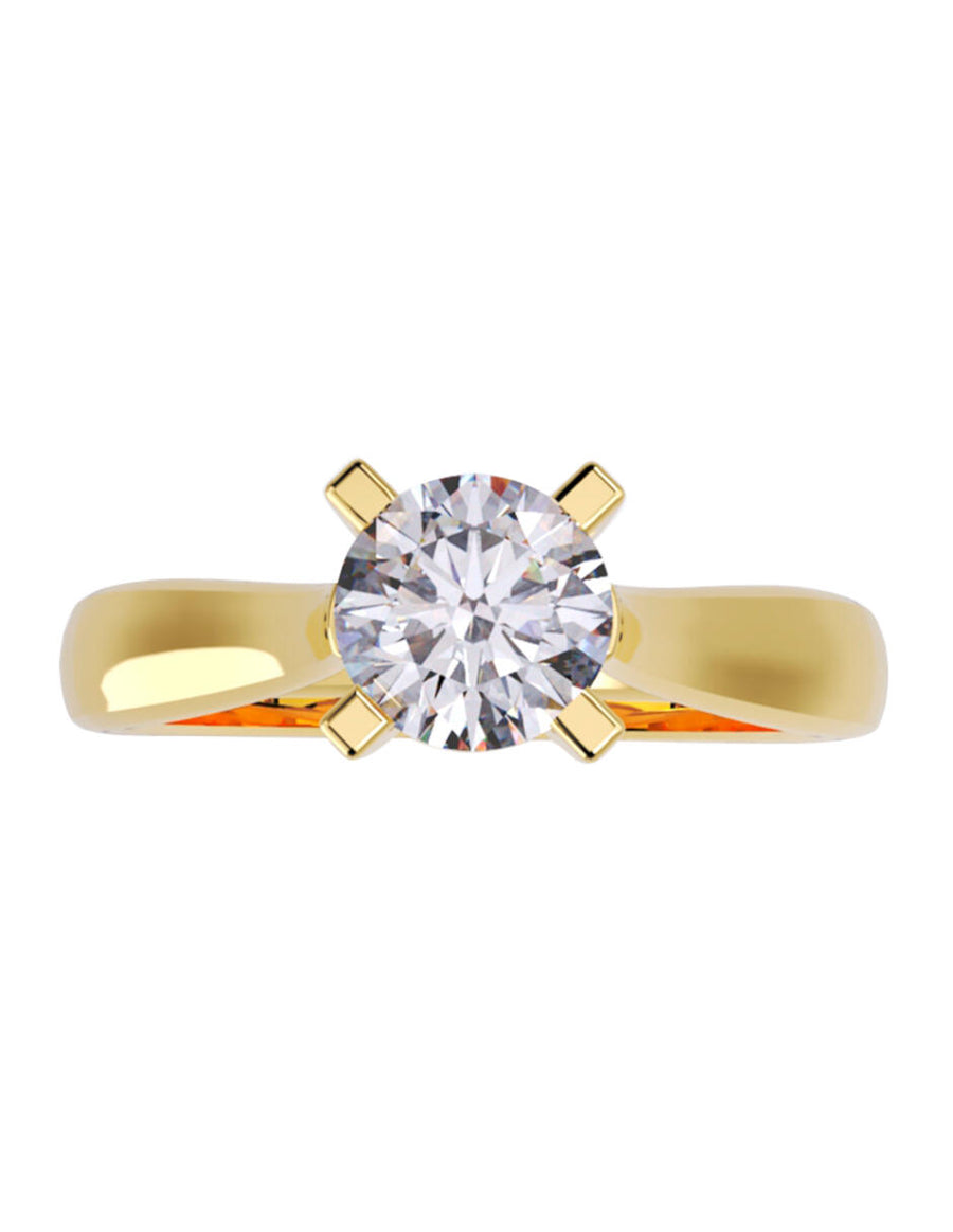 ANILLO DE ORO CON CIRCONIA