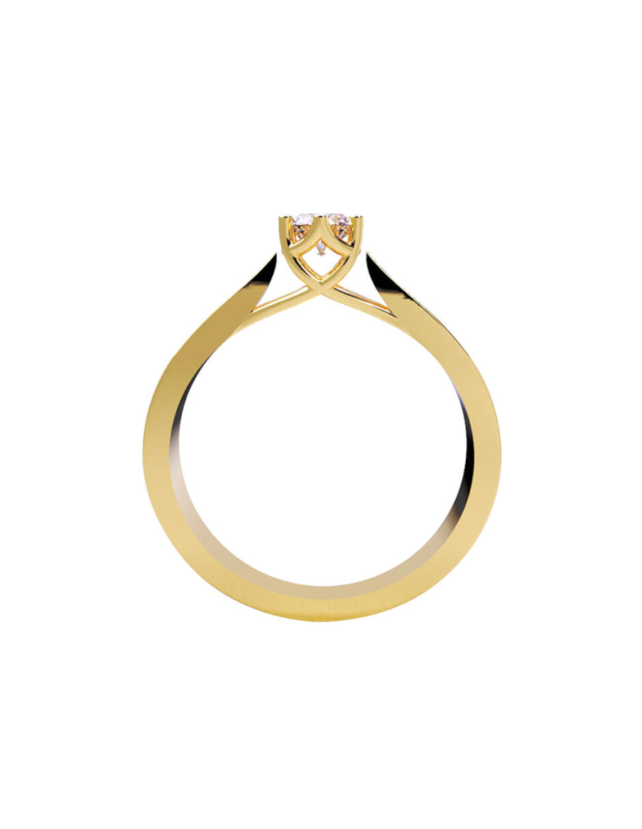 ANILLO DE ORO CON CIRCONIA