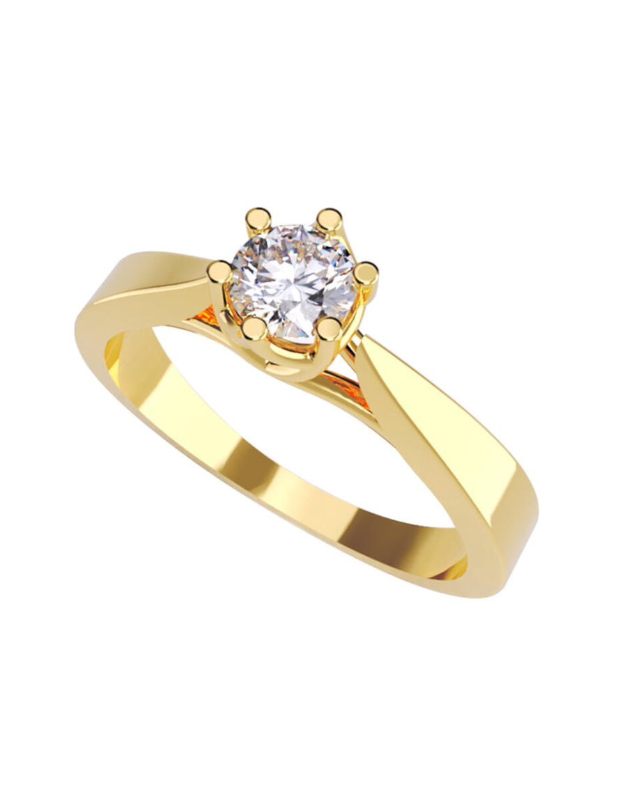 ANILLO DE ORO CON CIRCONIA