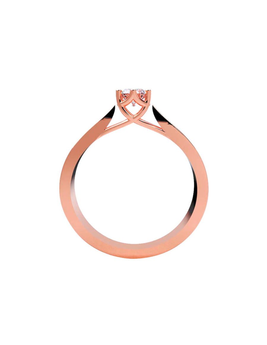 ANILLO DE ORO CON CIRCONIA