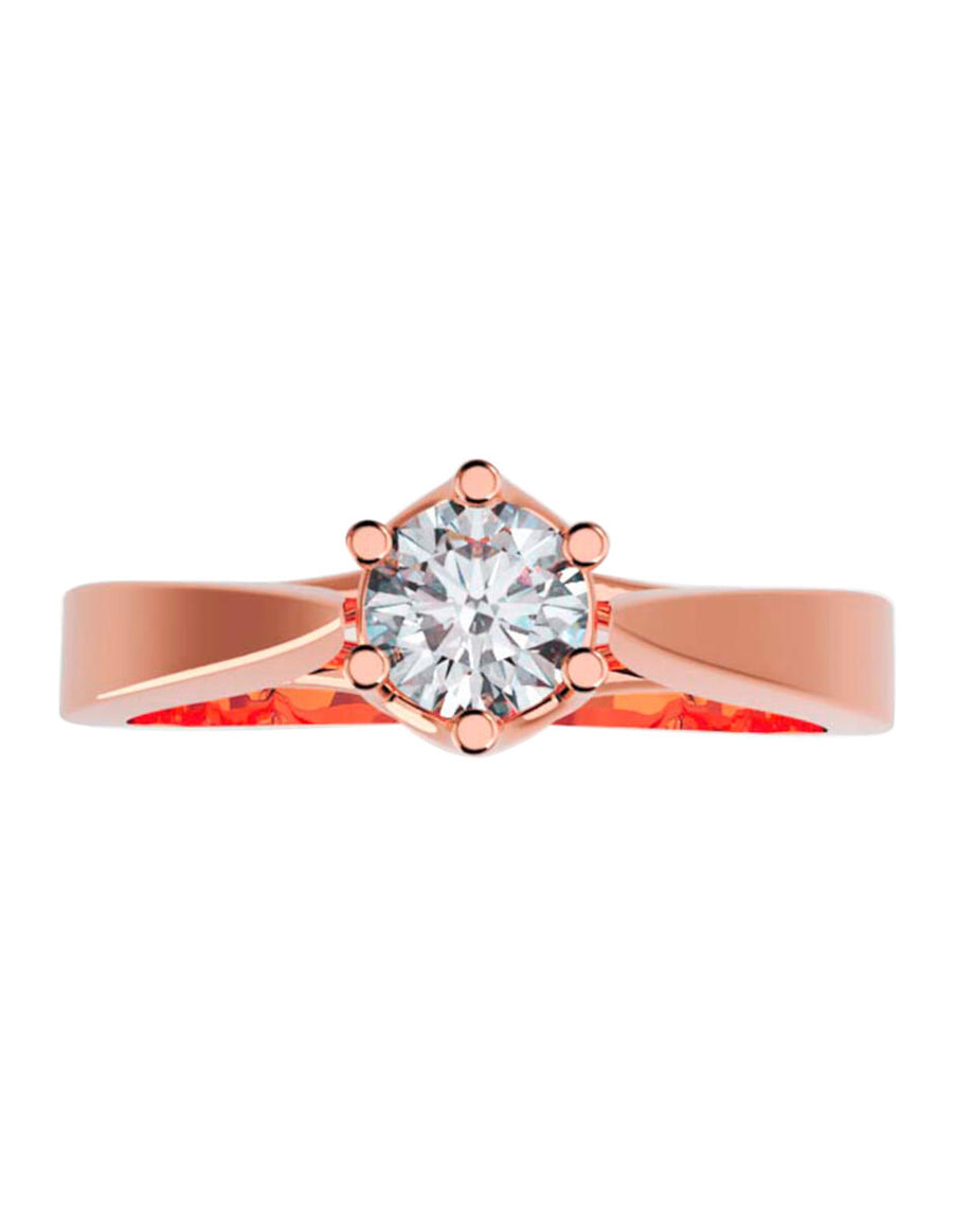 ANILLO DE ORO CON CIRCONIA
