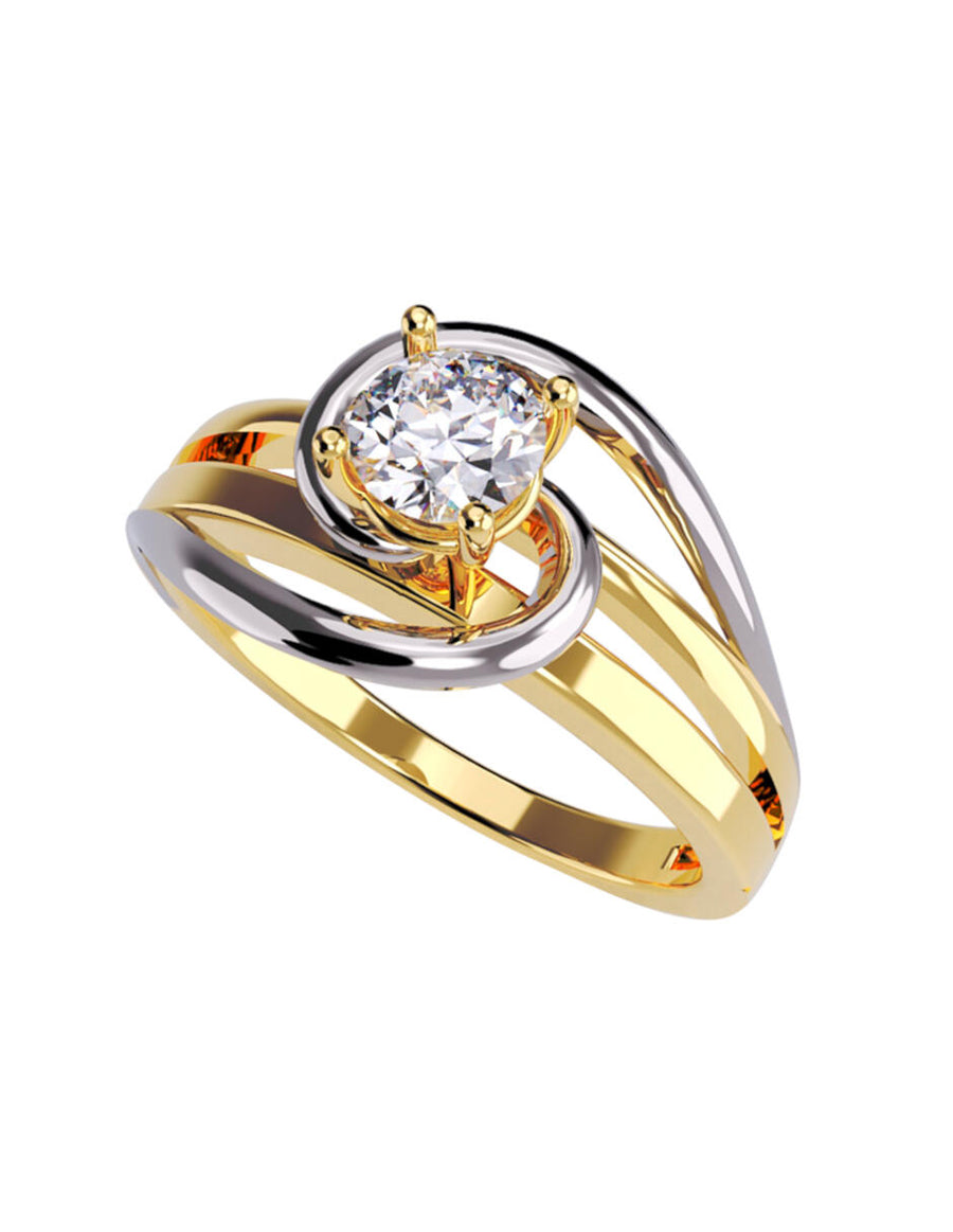 ANILLO DE ORO CON CIRCONIA