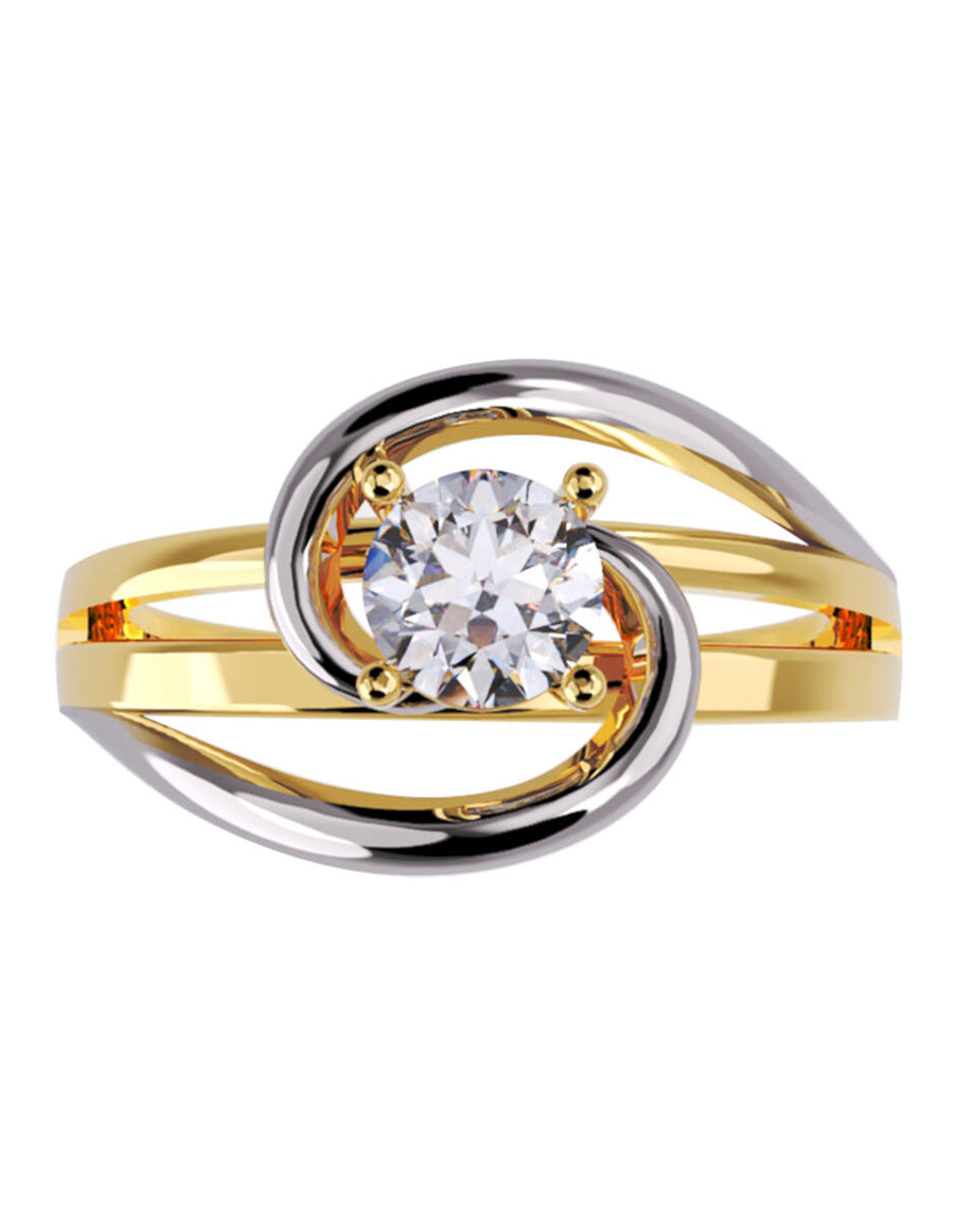 ANILLO DE ORO CON CIRCONIA