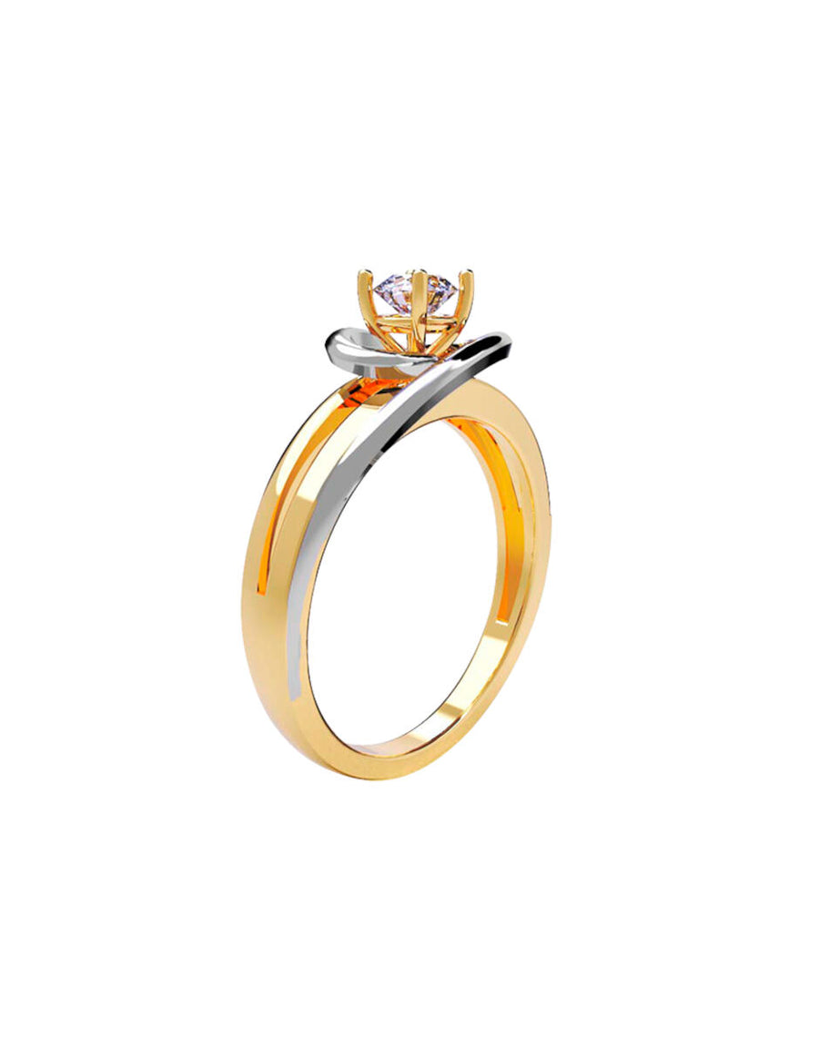 ANILLO DE ORO CON CIRCONIA