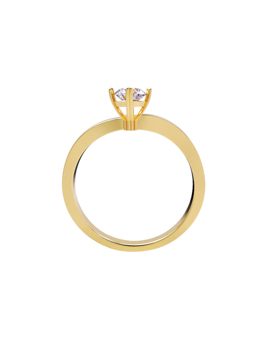 ANILLO DE ORO CON CIRCONIA