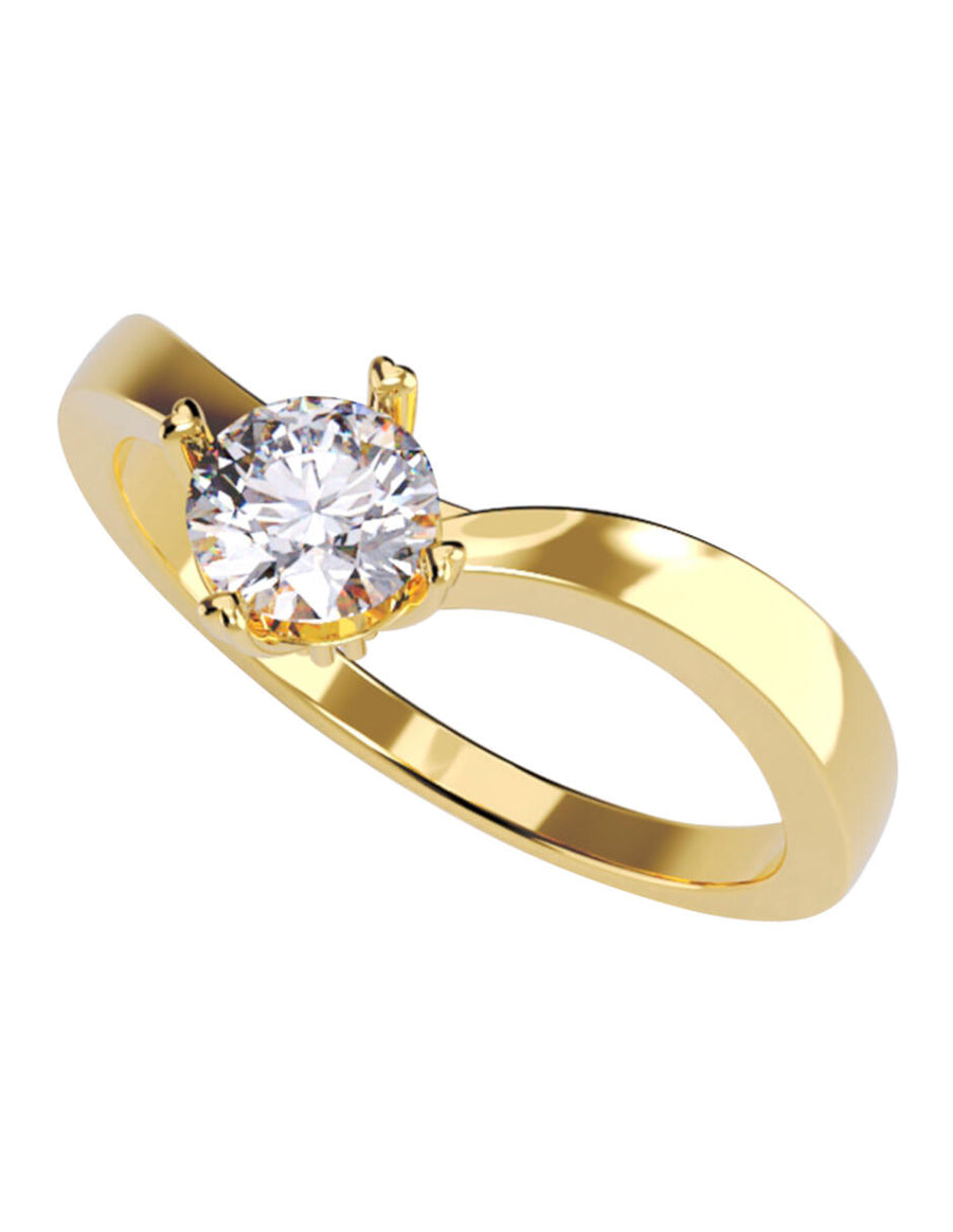 ANILLO DE ORO CON CIRCONIA