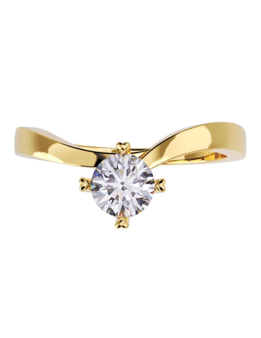 ANILLO DE ORO CON CIRCONIA