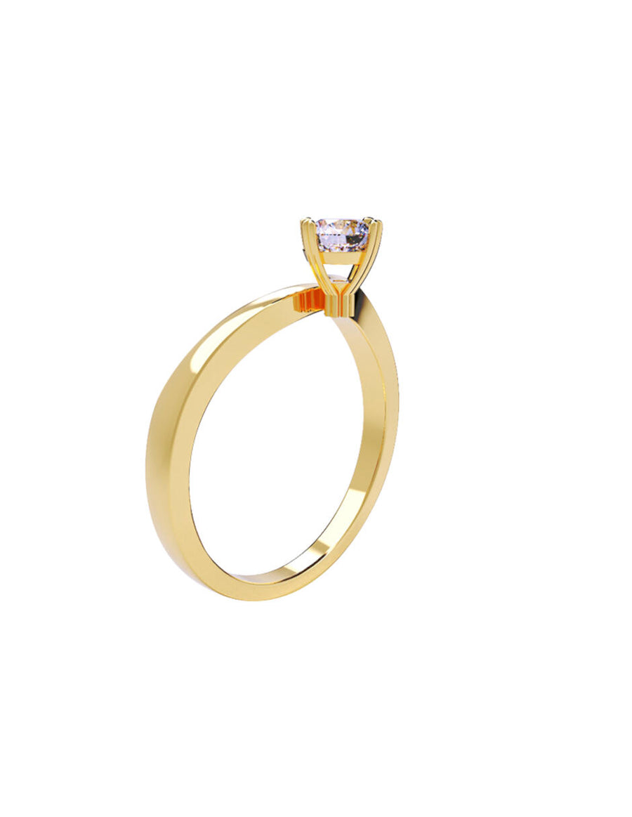 ANILLO DE ORO CON CIRCONIA