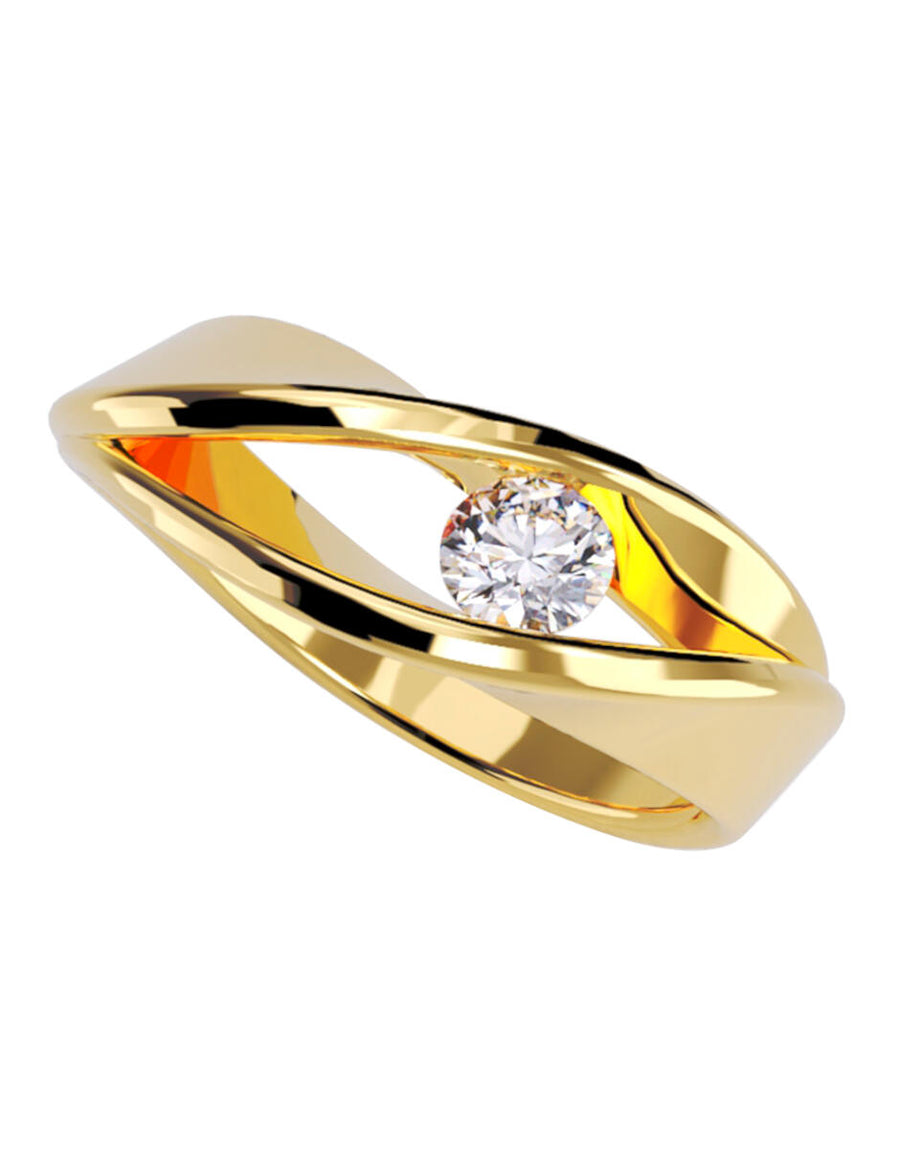 ANILLO DE ORO CON CIRCONIA