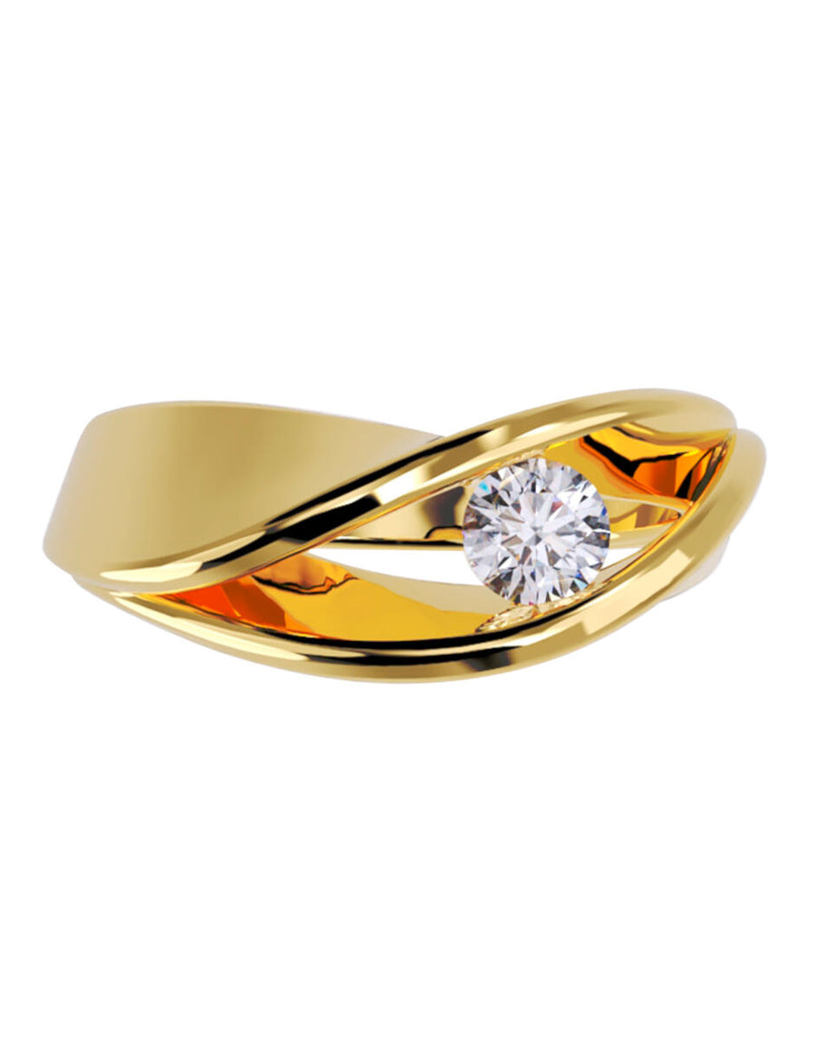 ANILLO DE ORO CON CIRCONIA