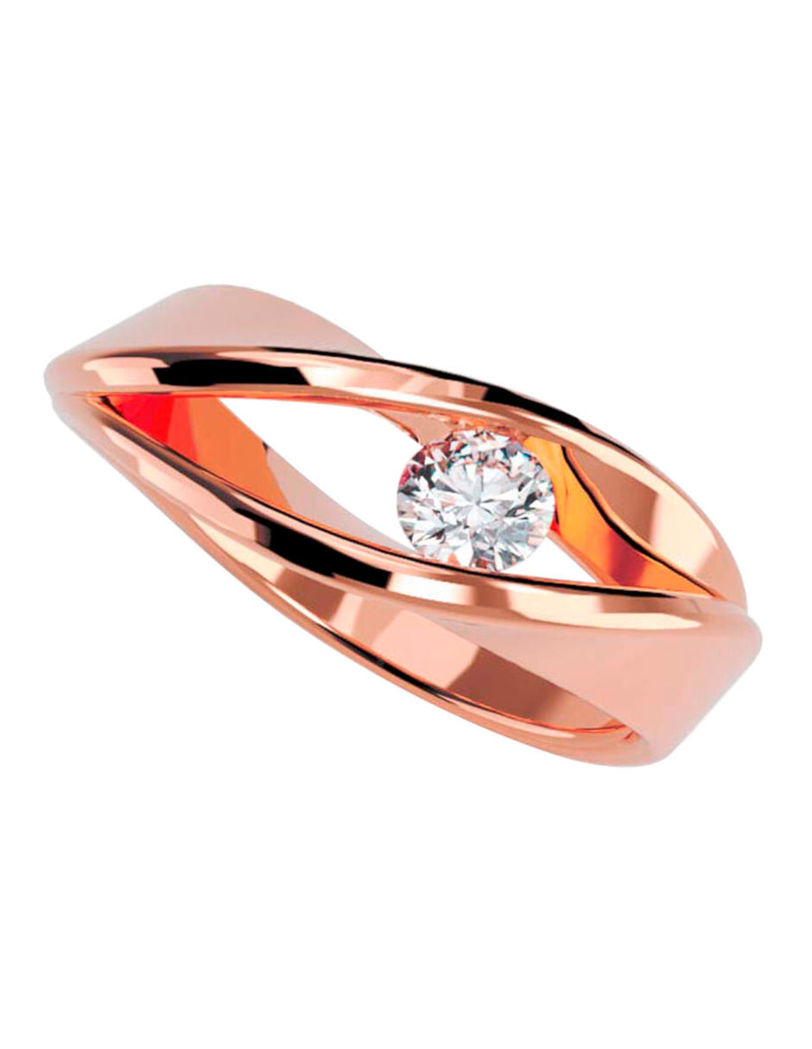 ANILLO DE ORO CON CIRCONIA