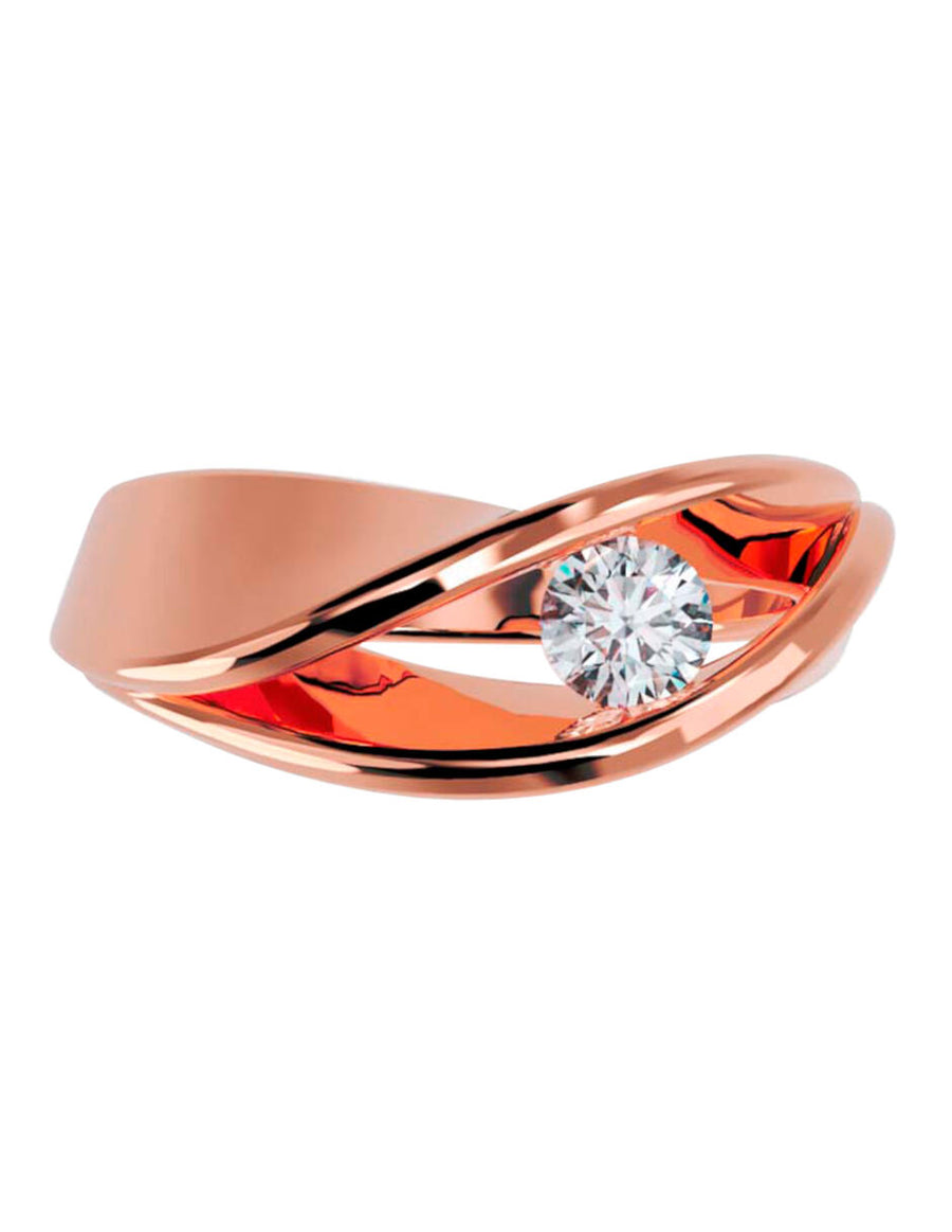 ANILLO DE ORO CON CIRCONIA